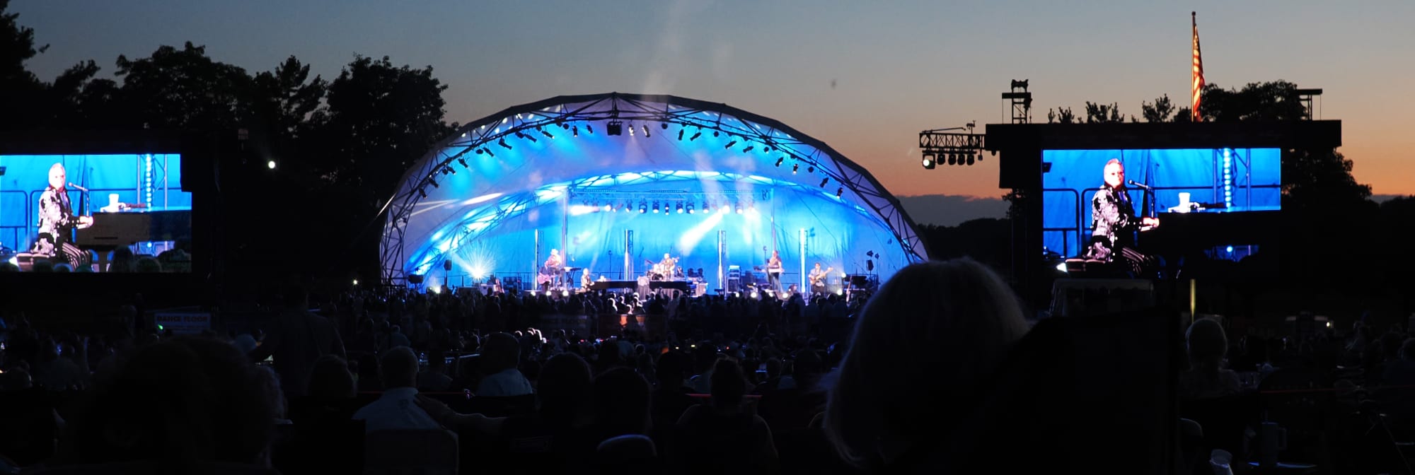 outdoor concert venue at sunset Sarasota